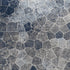 2' X 3' Navy Blue Cobblestone Pattern Scatter Rug